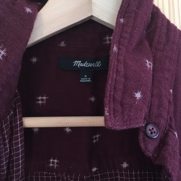 Madewell flannel button down size S - Picture 5 of 5